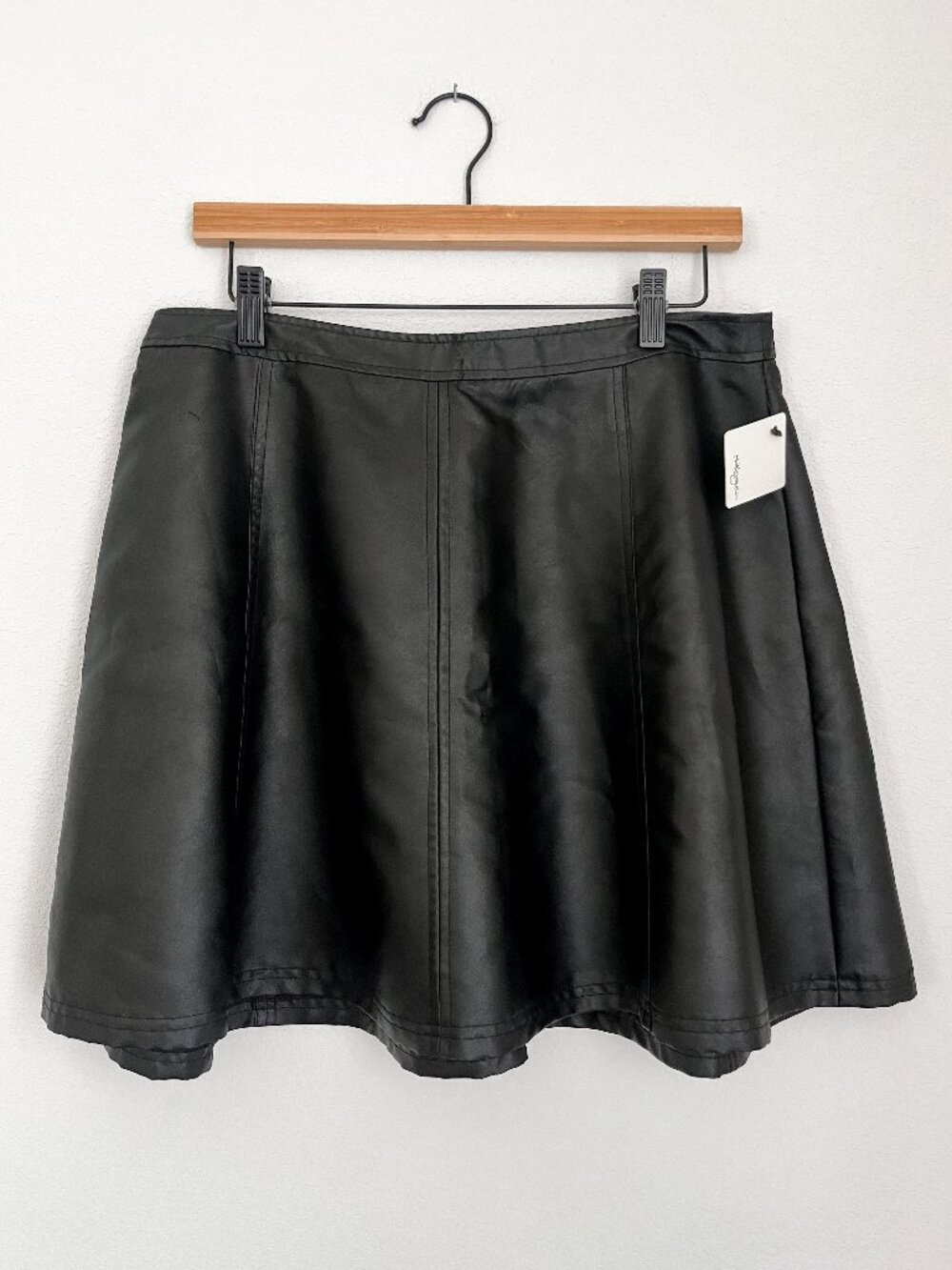 Halogen Faux Leather Skater Skirt — Size 10, NWT